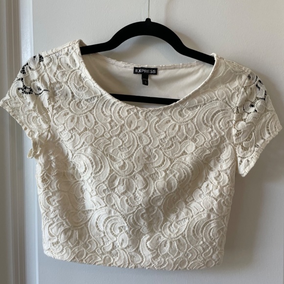 Express White Lace Skirt Set - Picture 2 of 5